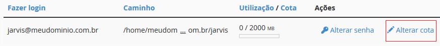 Selecione Alterar cota.