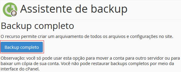 Backup Completo.