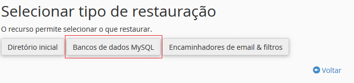 Qual o tipo de restauração.