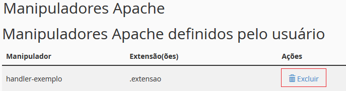 Em manipuladores Apache definidos pelo usuário.