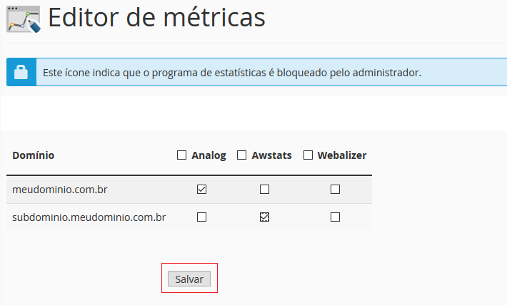 Escolha o programa a ser usado.