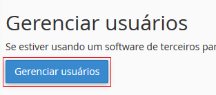 Gerenciar usuários.